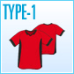 サッカーユニフォームシャツTYPE-1