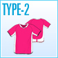 サッカーユニフォームシャツTYPE-2