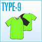 サッカーユニフォームシャツTYPE-9